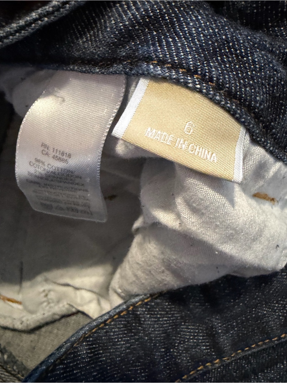 Michael Kors Dark Blue Flare Jeans with Studded Pockets - Picture 4 of 5